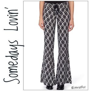 NEW Somedays Lovin Backstage Lace Flare Bell Pants